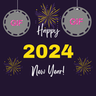 happy new year gif 2024 icône