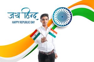 Happy Republic Day BG Changer Affiche