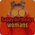 happs birthdays To woman biểu tượng