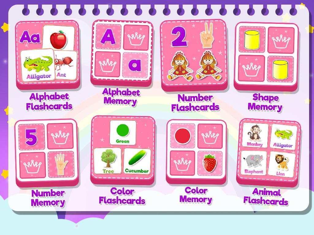 Pink Princess All-In-One Kids PreK Learningapp截图