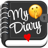 Daily Journal: Diary with lock icon