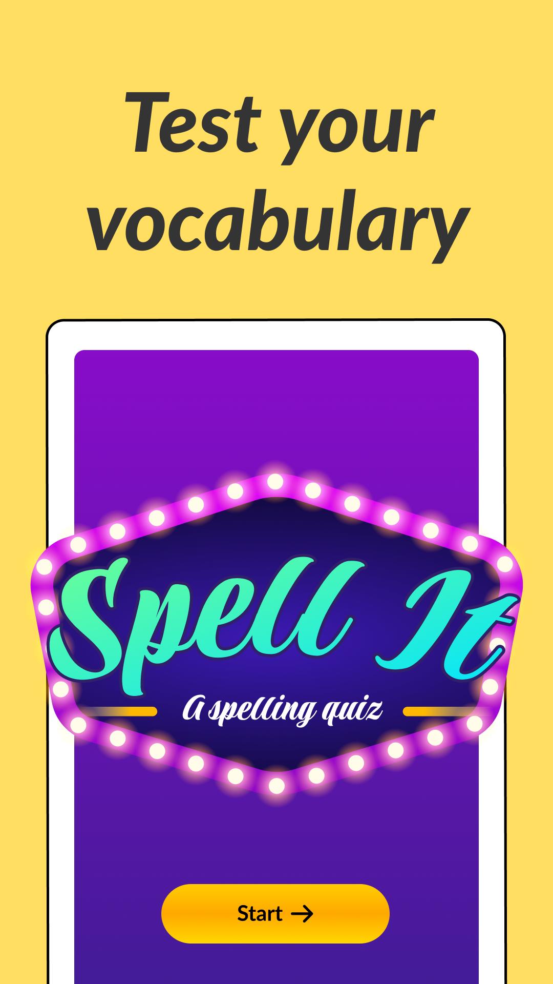 Скачать A spelling quiz: Spell it game APK для Android