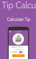 Calculate Tip, Split Bill - Easy Tip Calculator Affiche