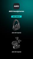 AKG Headphones Plakat