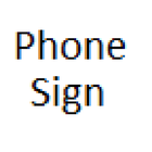 ikon PhoneSign