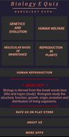 BIOLOGY E QUIZ poster