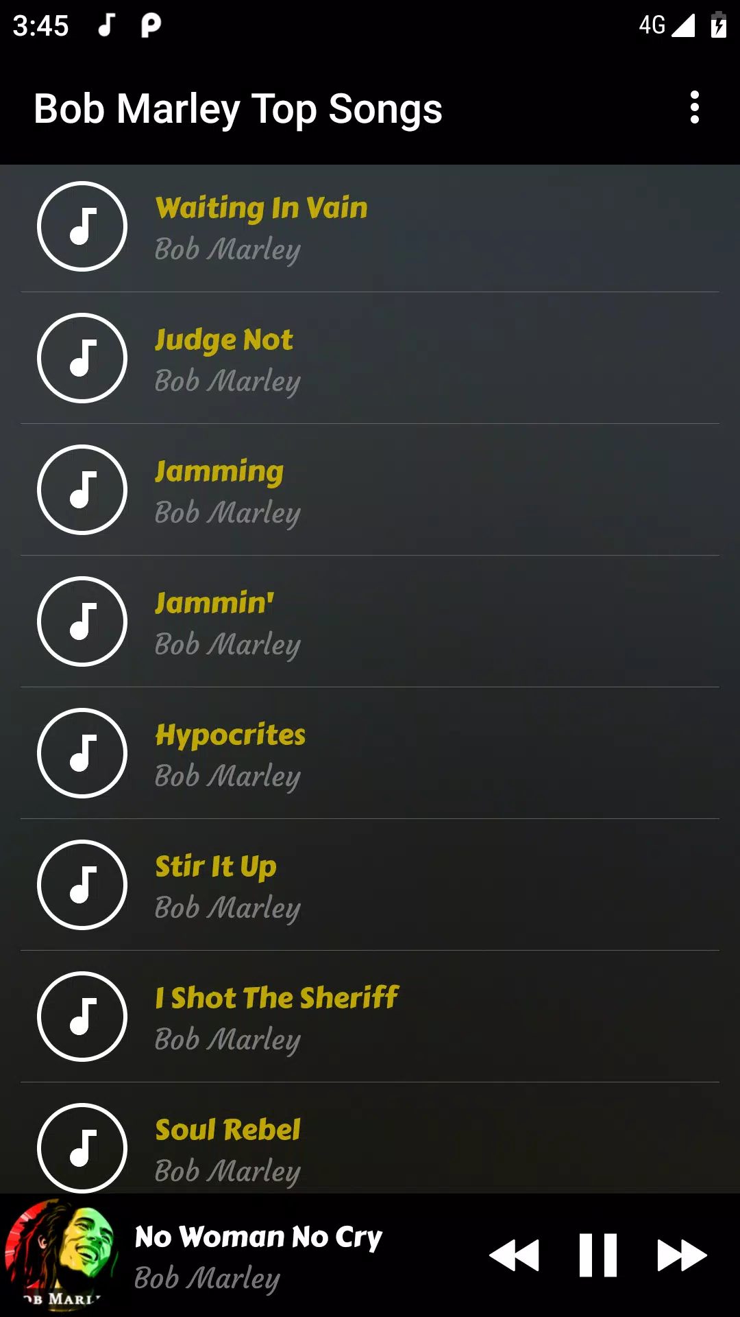 Bob Marley Mp3 APK for Android Download