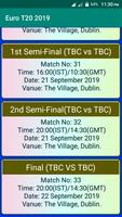 2019 Euro T20 Slam Ekran Görüntüsü 2