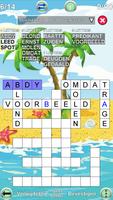 Woord vul puzzel-poster