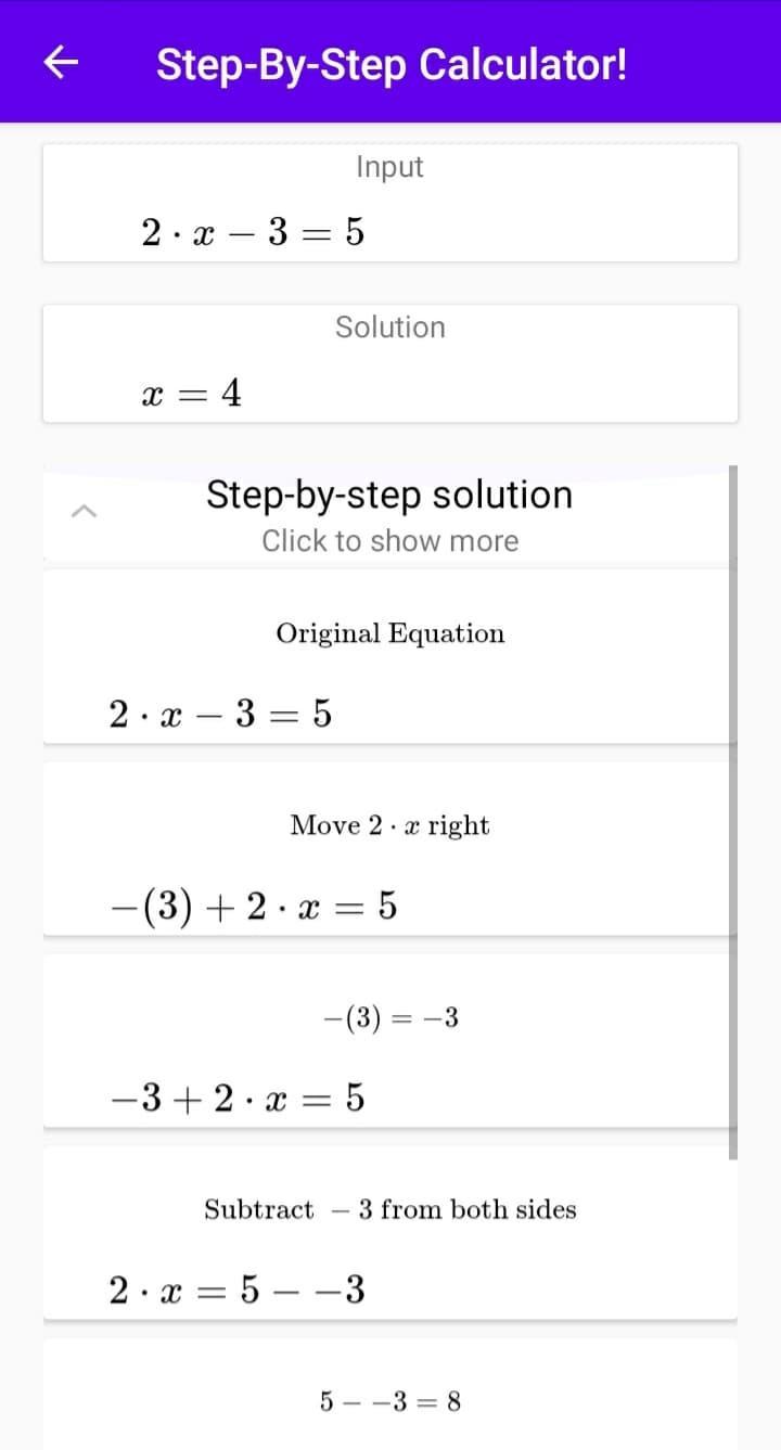 Step by Step Math Solver for Android - APK Download