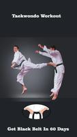 Treino de taekwondo Cartaz