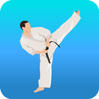 Karate-Training zu Hause Zeichen