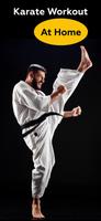 Karate-Training zu Hause Plakat