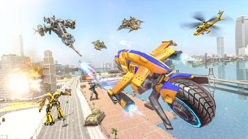 Flying Robot Transform Game capture d'écran 1