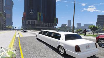 Big City Limo Car Driving Game Ekran Görüntüsü 2