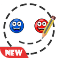 Crayon Physics : ball connect draw lines