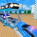 Police Car Transporter Games: Free Airplane Games APK