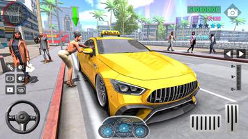 US City Taxi Driving Simulator Affiche