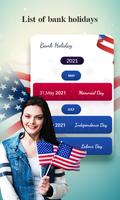 USA Holidays Calendar 2022/23 Affiche