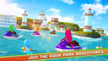 Eau parc Aqua Faire glisser Amusement Affiche