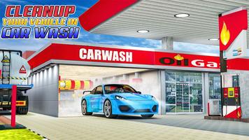 Car Wash: Gas Station: New Car Driving Games Affiche