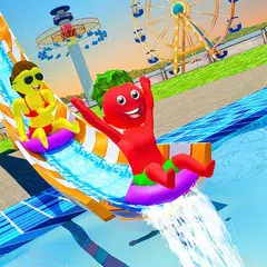 bambini Parco acquatico: acqua diapositiva tema pa