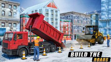 Snow Excavator & Road Construction Games 2020 اسکرین شاٹ 2