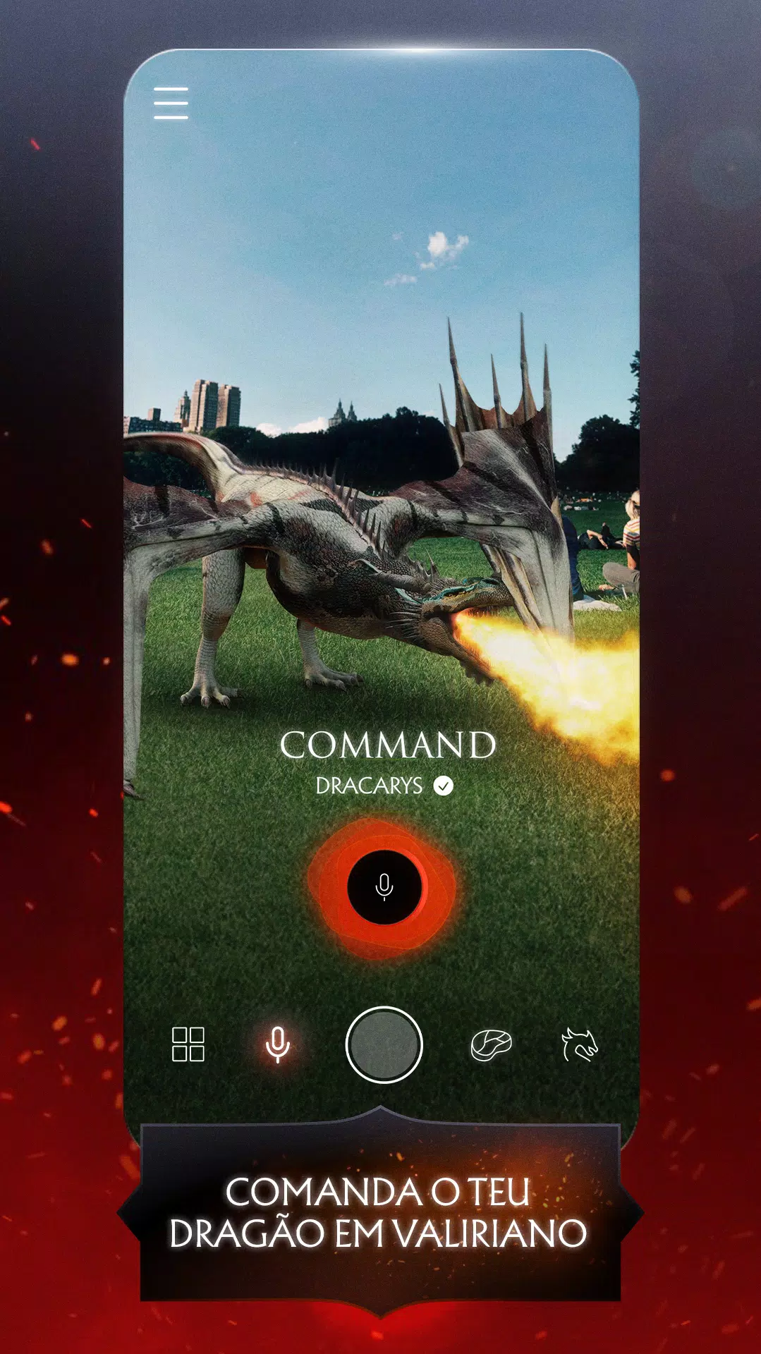 House Of The Dragon: DracARys, uma app de realidade aumentada