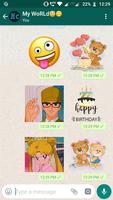 Amazing Stickers -Emoji Anime Cute WAStickerApps Ekran Görüntüsü 1
