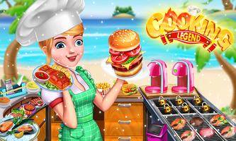 Sea Food Cooking Game- Tiny Chef Fish Burger Shop Affiche