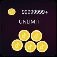 Special Generate Coins Calc for Tiktok Affiche