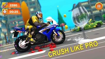 Monster Bike Game Crush: Bike  الملصق