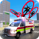 Drone Ambulance City Rescue Drone Car Driving Game APK