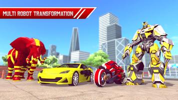 Elephant Robot Car Transform:  poster