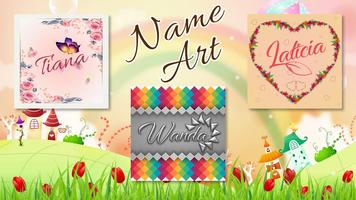 Name Art - Dp And Status Affiche