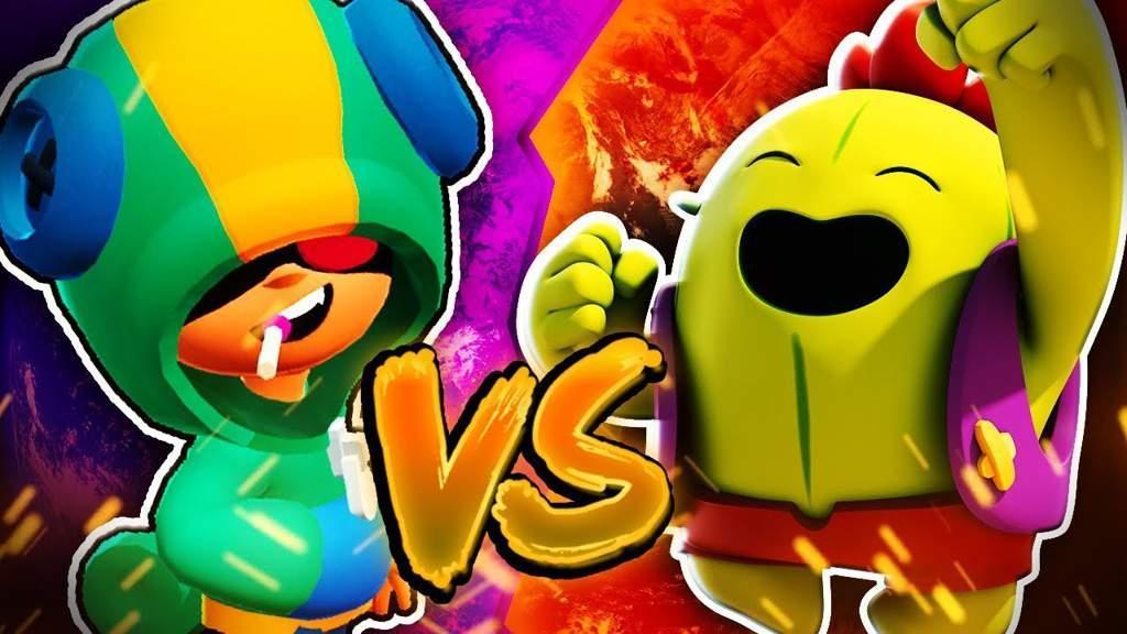 Leon Vs Spike Wallpaper Hd For Android Apk Download - how to leon spike from brawl stars