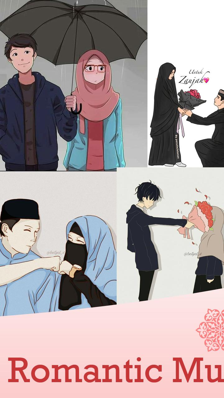 80 Gambar Kartun Muslimah Romantis Gratis Terbaik