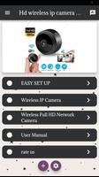 HD wireless ip camera Guide poster