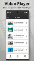 Video Downloader -Video Player Affiche