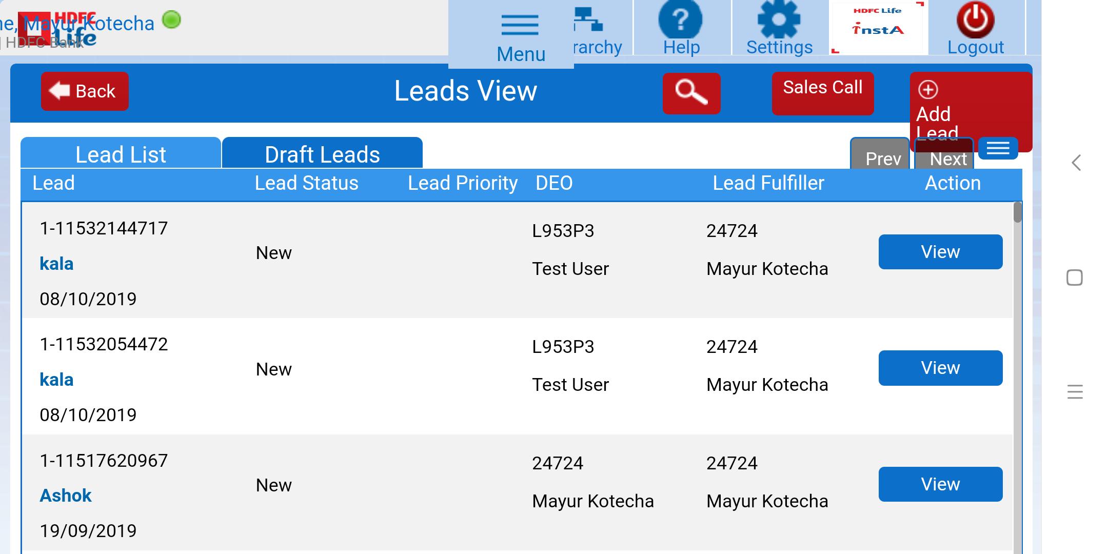 Hdfc life mobile sales diary Hdfc life mobile sales diary