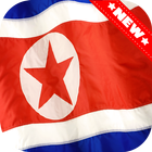North Korea Flag Wallpaper ikon