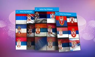 Serbia Flag Affiche
