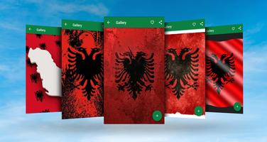 Albania Flag Wallpaper capture d'écran 1
