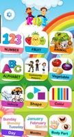 Learning Words Game in English Affiche