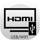 HDMI connector (usb/wifi/mhl) icon