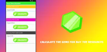 Gems Clash Calculator