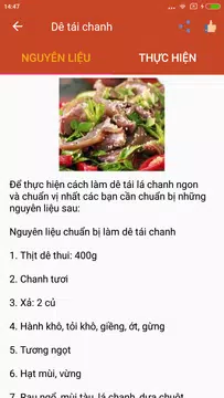 Screenshot 19 for Món ăn ngon Việt Nam - Công thức nấu ăn