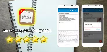 Ghi chú tiếng Việt có mật khẩu