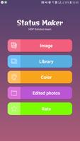 Status maker - Write text on photo 2019 Plakat