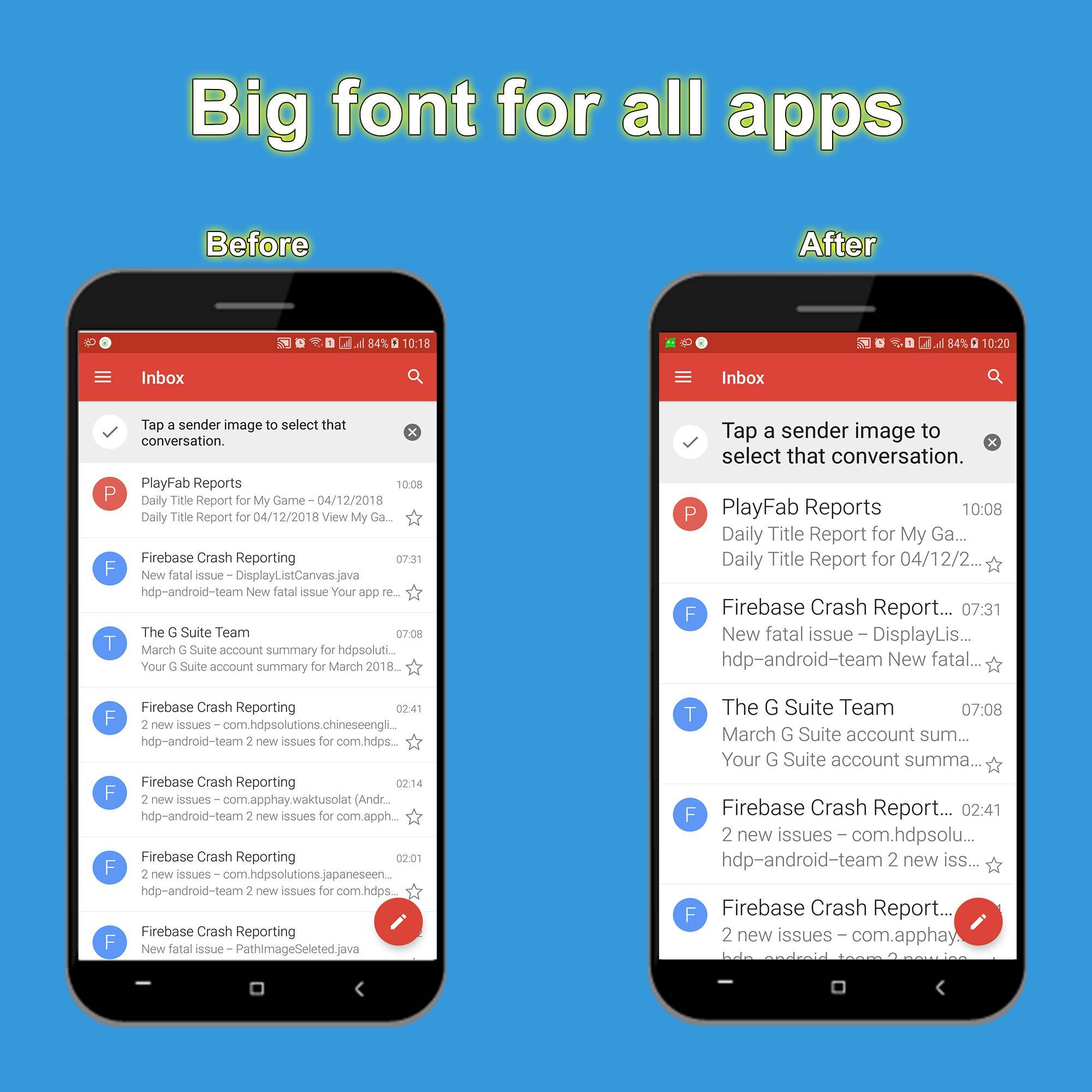 BIGFONT для ГД. Big font. Ambitious Delectable font приложение. Большие шрифты на андроид
